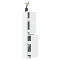 Apothecary Cabinet White 30x41x174.5 cm Engineered Wood