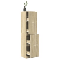 Apothecary Cabinet Sonoma Oak 40x41x174.5 cm Engineered Wood
