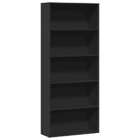 Book Cabinet Black 80x30x189 cm Engineered Wood