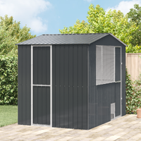 Bird Aviary Grey 310x215x247 cm Steel