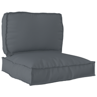 Pallet Cushion Set 2 pcs Anthracite Oxford Fabric
