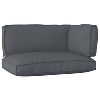 Pallet Cushion Set 3 pcs Anthracite Oxford Fabric
