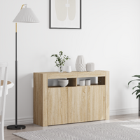 Sideboard Sonoma Oak 116 x 30 x 75 cm Engineered Wood