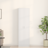Wardrobe with Shelf White 55 x 25 x 189 cm Engineered Wood