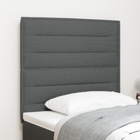 Headboard Lines Design Dark Grey 80 cm Fabric
