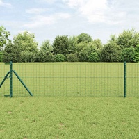 Embedded Fence Post 52 pcs Green Powder-Coated Steel