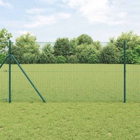 Ground Fix Welded Wire Fence 25 x 1 m (W x H) PVC-Coated Steel