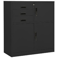 Office Cabinet Anthracite 90x40x102 cm Steel
