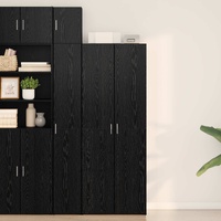 Highboard 2 pcs Black Oak 70 x 42,5 x 185 cm