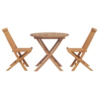 Garden Dining Set 3 pcs Brown Solid Acacia Wood