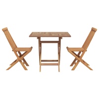 Garden Dining Set 3 pcs Brown Solid Acacia Wood
