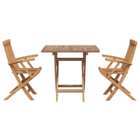 Garden Dining Set 3 pcs Brown Solid Acacia Wood