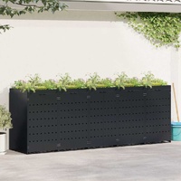 Wheelie Bin Storage for 5 Bins Black 340 x 77,5 x 121,5 cm