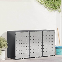 Wheelie Bin Storage for 3 Bins Anthracite 340 x 77.5 x 115.5 cm
