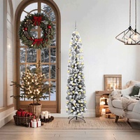 Artificial Christmas Tree with 300 LEDs with Stand Green 180 cm