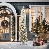 Artificial Christmas Tree with 300 LEDs with Stand Green 210 cm