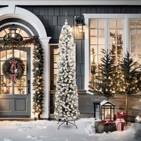 Artificial Christmas Tree with 300 LEDs with Stand Green 210 cm