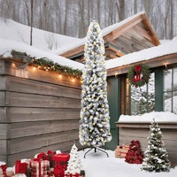 Artificial Christmas Tree with 300 LEDs with Stand Green 240 cm
