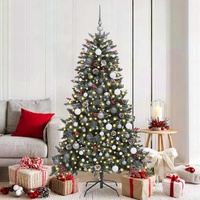 Artificial Christmas Tree with 300 LEDs with Stand Green 180 cm