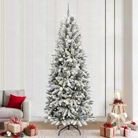 Artificial Christmas Tree with 300 LEDs with Stand White 240 cm
