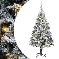 Artificial Christmas Tree White 180 cm PVC, Steel and Plastic