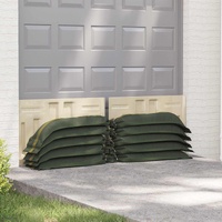 Sandbags 10 pcs Dark Green 100 x 25 cm HDPE