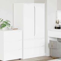 Wardrobe with Drawer White 79.5 x 49 x 156 cm Engineered Wood