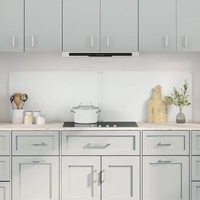 Kitchen Backsplash 2 pcs Transparent 90 x 50 cm Tempered Glass