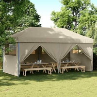 Party Tent Pop-up Taupe 580 x 292 x 315 cm Oxford Fabric