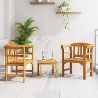 Garden Rose Lounge Set 3 pcs Solid Acacia Wood