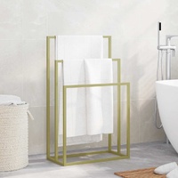 Freestanding Towel Rack Gold 48x24x79 cm Iron