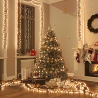 LED Cluster String with 400 LEDs Warm White PVC