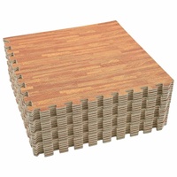 Pool Ground Mat 24 pcs Wood 8.64 ㎡ EVA Foam