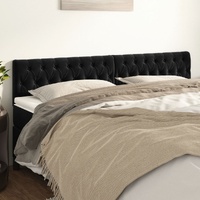Headboards 2 pcs Black 100 cm Velvet
