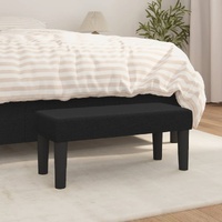 Bench Black 70x30x30 cm Fabric