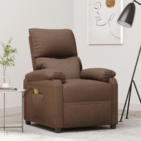 Massage Chair Brown Fabric