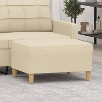 Footstool Cream 70x55x41 cm Fabric