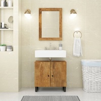 Mirror 70x50 cm Solid Wood Mango and Glass