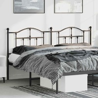 Metal Replace Headboard Black 180 cm