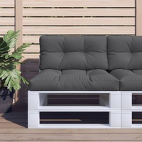 Pallet Cushions 2 pcs Anthracite Fabric