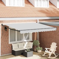 Retractable Awning Frame Anthracite 350 x 250 cm Aluminium