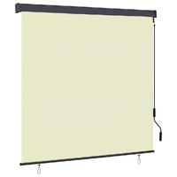 Roller Blind Cream 180 x 250 cm Fabric and Aluminum