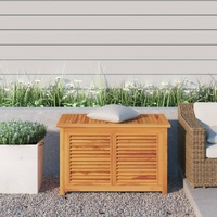 Garden Storage Box with Bag 90x50x58 cm Solid Wood Teak