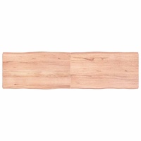 Table Top Light Brown 180x50x(2-6)cm Treated Solid Wood Live Edge