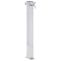 Garden Water Column 100 cm Stainless Steel Square