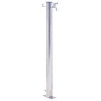 Garden Water Column 100 cm Stainless Steel Round