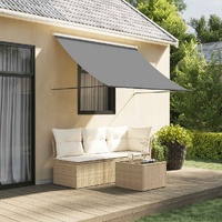 Retractable Awning Anthracite 200x150 cm Fabric and Steel