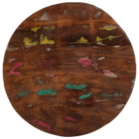Table Top Ø 50x1.5 cm Round Solid Wood Reclaimed