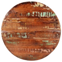Table Top Ø 70x2.5 cm Round Solid Wood Reclaimed