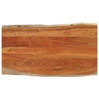 Table Top 100x60x2.5 cm Rectangular Solid Wood Acacia Live Edge